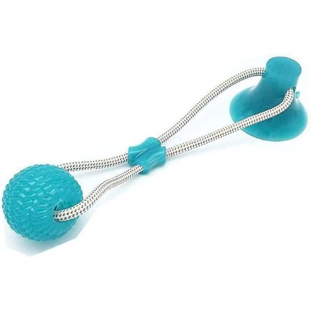 Hunde legetøj med sugekop hvalp legetøj, hund tygge legetøj multifunktion kæledyr molar bid legetøj kæledyr molar tygge legetøj rengøring tand bold (