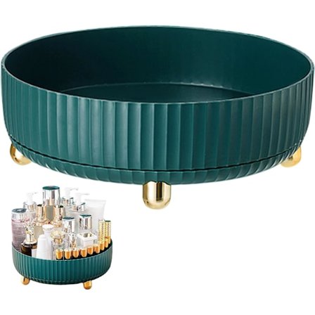 1 stk. Grøn roterende krydderihylde, køkkenskab roterende bakke