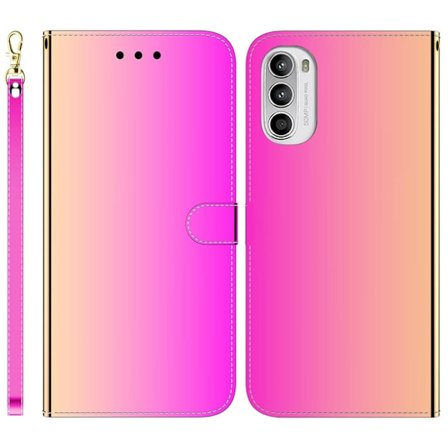 Mirror Motorola Moto G62 5g Flip Etui - Rose