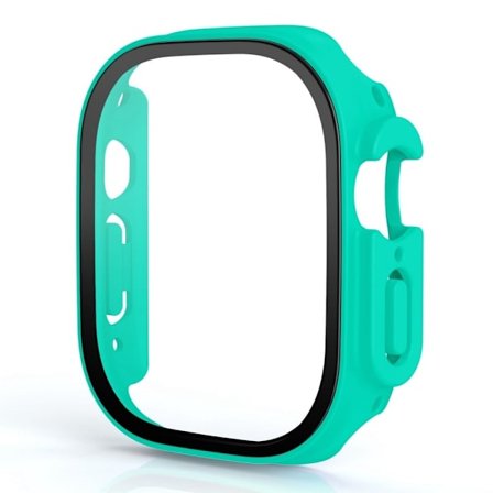 Apple Watch Ultra cover with tempered glass screen protector - Light Green
