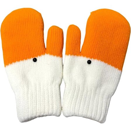 ING Hauskat hanhenmuotoiset käsineet, lämpimät talvirukkaset, söpöt neulotut lämpimät käsineet, sopivat naisille, pehmeät ja hengittävät
