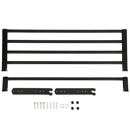 Musta monitoiminen pyyheteline kylpyhuoneeseen, jossa on koukku, alumiinia