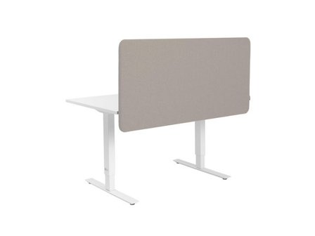 Bordsskärm m.beslag 160x65 Salsa 57-beig - Lyreco - Kontorsmöbler och inredning - Skärmar - Bordsskärmar