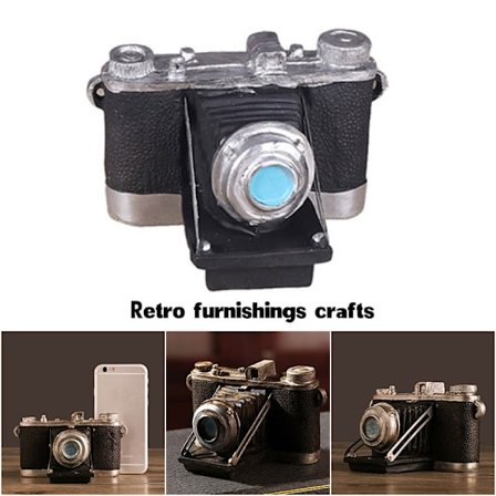 Kreativt Retro Kamera Indretning Håndværk Harpiks Skrivebordspynt Café Vindue Tøjbutik Rekvisitter Dekorationer