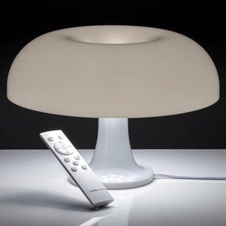 Oransje Sopplampe – Dimbar Bordlampe med Retrodesign for Soverom & Stue_TF_TF
