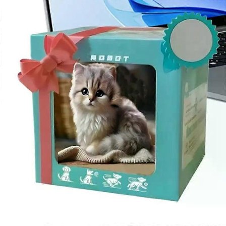 Robotkatt Leksak för Barn Realistisk Interaktiv Mjukdjurskatt Emotionell Barn Flickor Seniorer Inomhus[D]