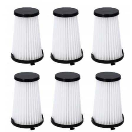 Munstycksset för dammsugare med 6 filter HEPA-filter (passar 6 stycken)