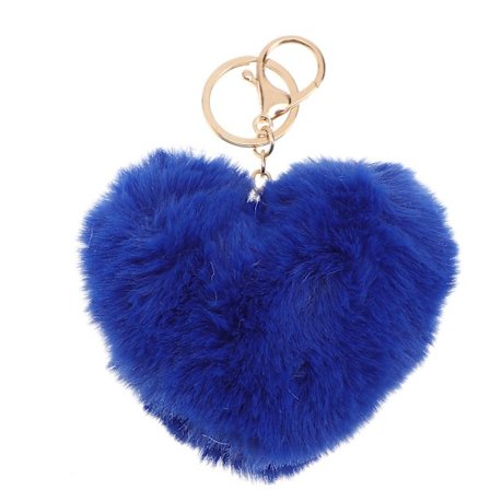 1 st Nyckelring Söta Luddiga Boll Mode Väska Hänge Nyckelring Nyckelring Nyckelhållare För Parälskare