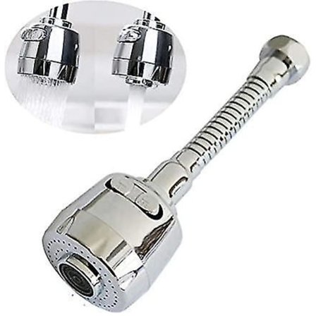 Vannbesparende Dusjhode med Svingbar Dyser, Justerbar Stråle for Kjøkken og Bad