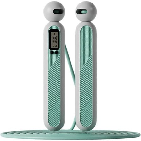 Sladdlöst hopprep med kaloriräknare - Justerbart digitalt hopprep med timer, Blå