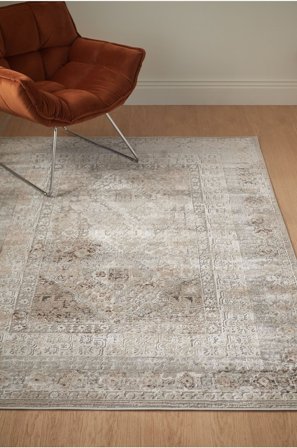 &Home - Tæppe Pansy Classic - Beige - Fladvævede tæpper - 240X390 - Fra Homeroom