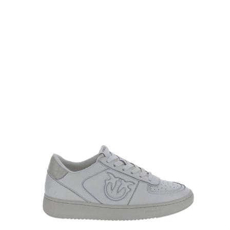 Pinko, Basket Sneakers With Inserts Wit, Dames, Maat:36 EU