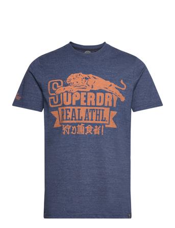Athletic College Graphic Tee T-shirts Short-sleeved Marineblå Superdry*Betinget Tilbud