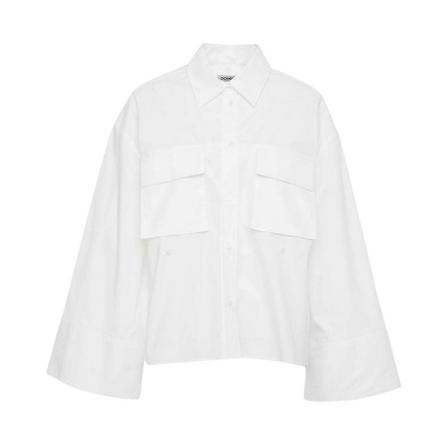 Dondup, Ps 0012 shirt Biały, Kobieta, Rozmiar: S