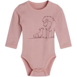 Hust&Claire Dusty Rose Baloo Baby Body 74 cm - All in ones - 74 cm - Pink