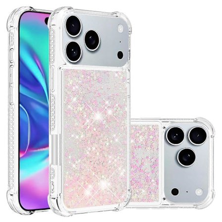 Kompatibel med iPhone 17 Pro Max TPU Skal Glitter Kvicksand Stötsäkert Telefonskal -lingling}