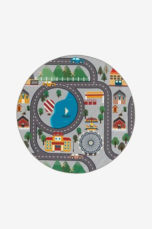 KM Home - Lastenmatto Play - Harmaa - Lasten matot - 120 - - Homeroom