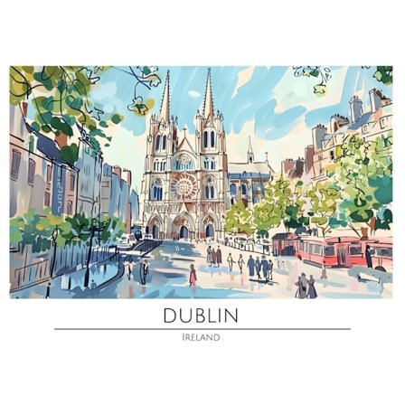 Världsstäder Affisch/Poster/Print/Tavla Storlek 50×70 CM