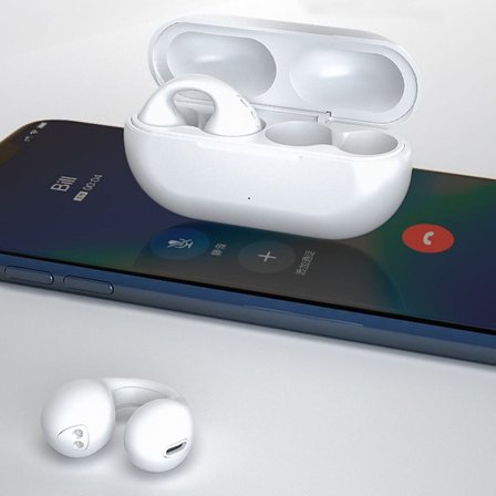 T75 trådlösa hörlurar Ear-Clip NYTT TWS Bluetooth