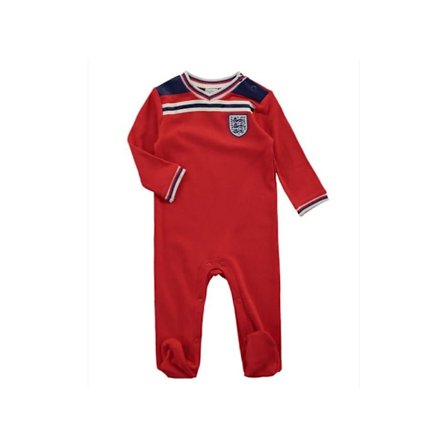 England FA Baby Away Kit Sleepsuit 3-6 månader Röd