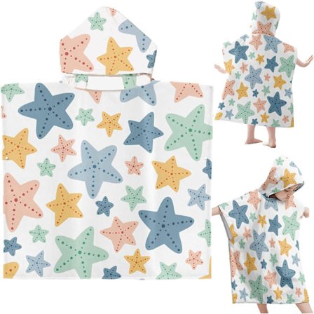 Barne Hette Håndkle, Strand Tegneserie Badekåpe, Barne Hette Håndkle, Poncho Hette Håndkle, Barne Strandhåndkle med Hette, Barne Poncho Håndkle