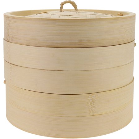 Essentials Dampkoker bambus 20 cm, 2 lag med lokk
