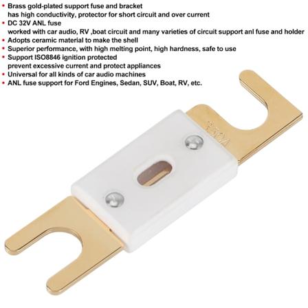 ANL-sulake DC32V M10 autostereolle, nenvahvistimelle, invertterille, suuren virran sovelluksiin, 350A nimellinen virta