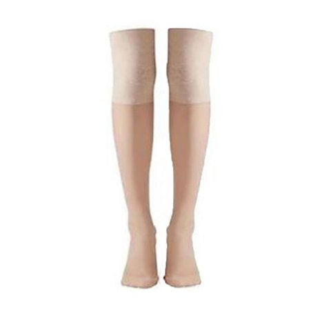 Knæhøje lårstrømper Ioniske lymfatiske afgiftningsstrømper NUDE