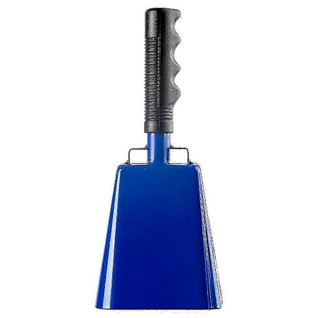 10 tommer stål koklokke med håndtag, heppeklokke og højlydte støjfrembringere til sport, fodboldkampe