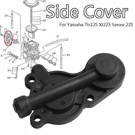Ainutlaatuinen kaasuttimen sivukansi Yamaha Ttr225 Xt225 Serow 225 -malleihin