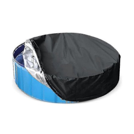 Vanntett Rundt Spabad Deksel Utendørs Spabadekar Trekk, Vanntett Spatrekk, UV-bestandig Vindtett Badekar Trekk For Svømmebasseng, Svart, 20030cm