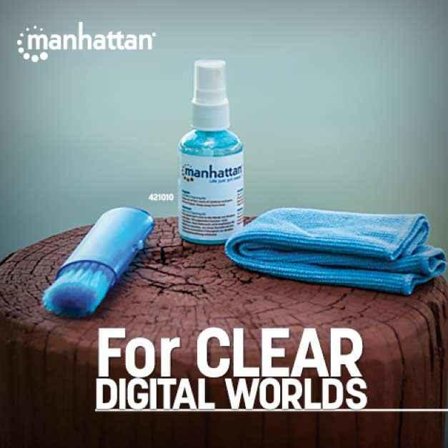Manhattan LCD Mini Cleaning Kit - Rensesett