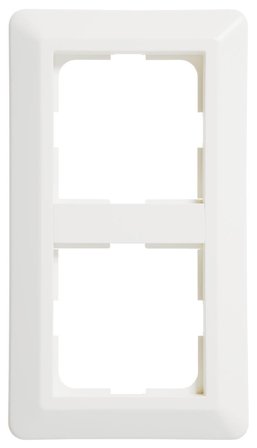 Elko EKO07245 Kombinasjonsramme hvit, termoplast 155 mm, 2 lomme, Strømbrytere & vegguttak