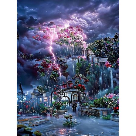 30x40cm 5D Full Diamond Painting Runde & Firkantede Diamanter Håndlaget DIY Dekorativt Stykke - DW766