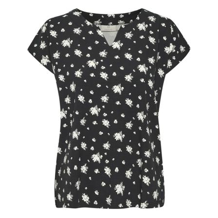 Kaffe KAmally Jersey Bluse Sort, Dame