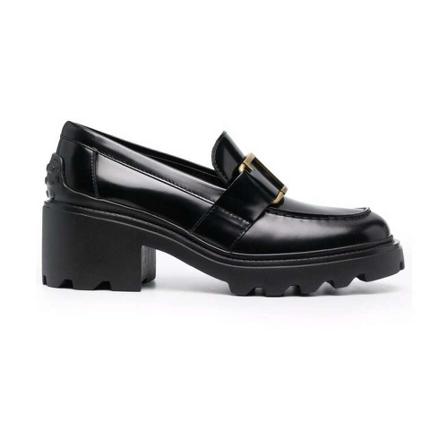 Tod's, Loafers Zwart, Dames, Maat:39 EU