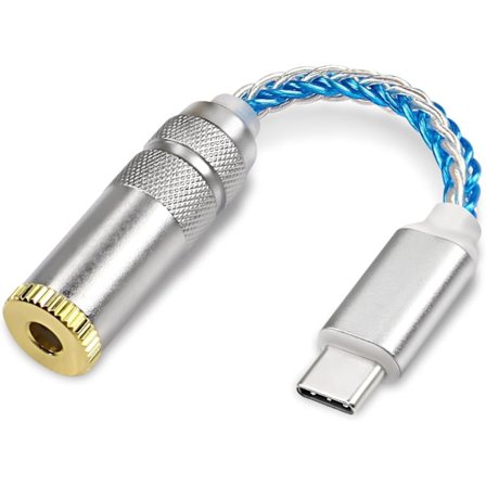 2025 Seneste Model USB Type C til 4,4 mm Balanceret DAC Lydadapter USB C Han til 4,4 mm Hun HiFi Hovedtelefon Jack Forstærker PCM 32bit/384kHz med