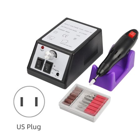 Professionell elektrisk nagelborrmaskin nagelfil borr set kit