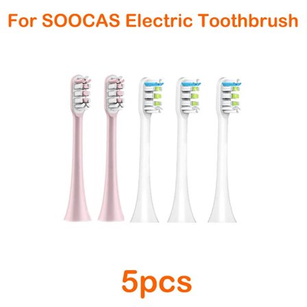 För Xiaomi SOOCAS Borsthuvud X5 X1 V1 V2 SOOCARE Ersättningshuvud Borst Sonic Elektriska Munstycken med Anti-damm Skydd ren