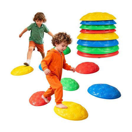 Skridsikre trædesten til børn, 8 dele