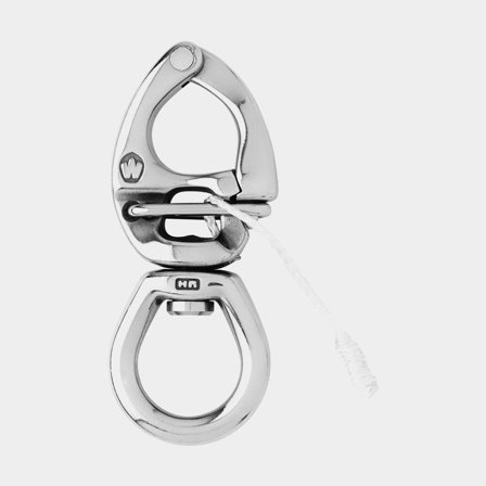 Gancio di scotta Wichard HR Snap Shackle, 16 mm / 23 mm, 90 mm, acciaio inossidabile, occhio girevole, con Quick Release
