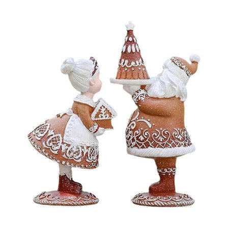 Suloiset Söpöt Joulupukki Koristeet Sarjakuva Hieno Hartsi Joulupukki Patsaat Joulukoriste Ulkokoriste