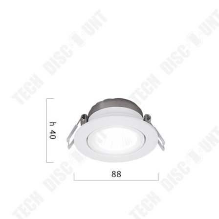 Seinävalaisin - TD - KIT NEW TRIA LED - 25W - 3000K - Valkoinen - 30°