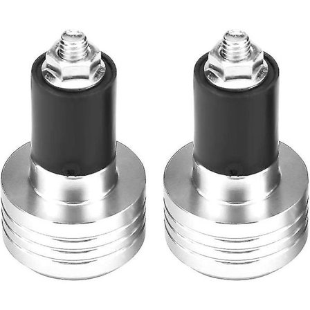 22mm Universel Aluminium Motorcykel Greb Styrstang Ender Vægt Balance Prop (Sølv) 1 par