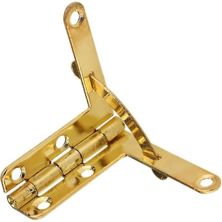 Fjederhængsel, 90 Graders Minihængsler Jern Dekorativ Trækasse Bokshængsler Låselås (10 stk., Guld)