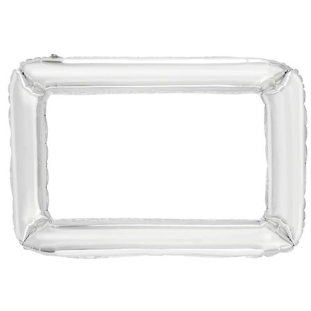 Folieballong Sølvramme, 87x72 cm