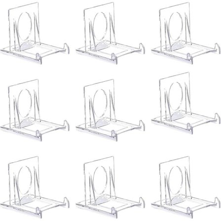 36 kpl Kirkas akryylilevy Pidike Teline 6,5 x 5 x 5,5 cm Säädettävä muovinen näyttöteline matkapuhelimelle CD-kuvalle Valokuvakehys Lautaset Näyttö