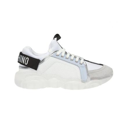 Moschino Branded sneakers , Wit , Dames , Maat: 40 EU
