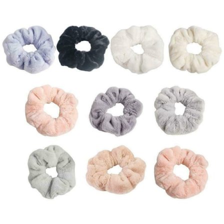 10 stk Myke Varme Vinter Hårstrikker for Jenter Søte Hårbånd Elastiske C5H2