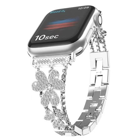 Kompatibel med Apple Watch-armband 41 mm 40 mm 38 mm kvinnor, lyxig Bl